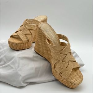 Jessica Simpson Tan Wedges